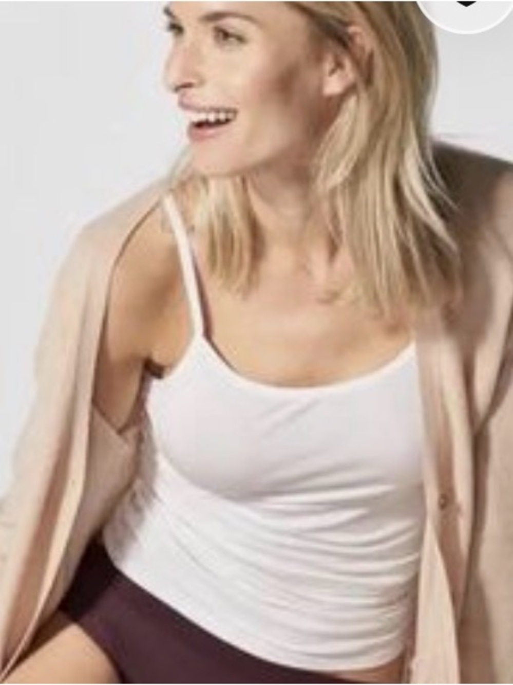 NWT Tommy John (discontinued) Women’s White Cool Cotton Camisole  Size M